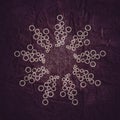 Radial halftone dots in circle form. Fireworks explosion background. Circular design element. Abstract geometry. Design