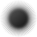 Radial halftone element