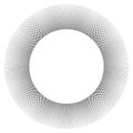Radial Halftone Geometric Circular Dots Pattern for Circle Frame