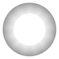 Radial Halftone Geometric Circular Dots Pattern for Circle Frame