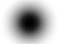 Radial halftone pattern vector gradient background