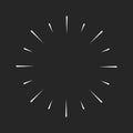 Radial light effect, vector design element