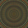 Radial lines over a colorful random concentric circles