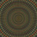 Radial lines over a colorful random concentric circles