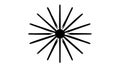 Radial lines pattern. Abstract burst effect vector design, vector design Generative AI Royalty Free Stock Photo