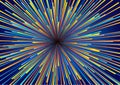 Radiating abstract rays technology background. Royalty Free Stock Photo