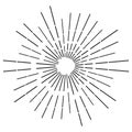 Radial, radiating beams, rays starburst, sunburst lines. Circular burst, firework, blast or explosion effect. Concentric,