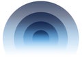Radial, radiating circular element. Graphics for transmission, e