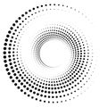 Radial, radiating element. Concentric, centripetal abstract design element, icon