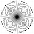 Radial - radiating lines outwards from center point