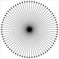 Radial - radiating lines outwards from center point