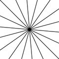 Radial, radiating straight thin lines. Circular black and white Royalty Free Stock Photo