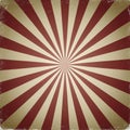 Radial red and beige stripes create starburst pattern with nostalgic vintage texture