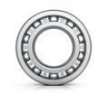 Radial roller bearing isolated white background.