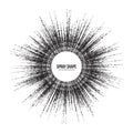 Radial Scatter Abstract Vector Round Particles