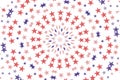 Radial Stars wallpaper background Royalty Free Stock Photo