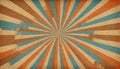 Retro Sunburst Pattern With Textured Paper Background Royalty Free Stock Photo
