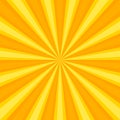 Radial yellow sun rays, bright web template texture background - Vector