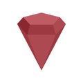 Radian gemstone icon flat isolated vector Royalty Free Stock Photo