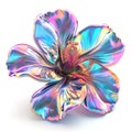 Radiant Abstract Floral Artwork with Vibrant Hues and Translucent Petals