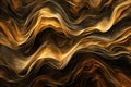 Radiant Abstract gold brown. Generate Ai
