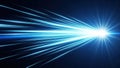Radiant blue light burst Royalty Free Stock Photo