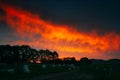 radiant clouds at sunrise