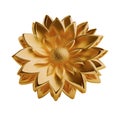 Radiant 3D Golden Flower Decoration - aI generated