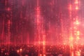 A radiant digital lock enveloped in streams of binary code representing cybersecurity themes Royalty Free Stock Photo