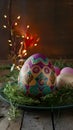 Radiant Easter eggstravaganza shining with the warmth of holiday cheer Royalty Free Stock Photo