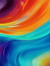Radiant Emanations: An Abstract Artistic Interpretation of Liquid Light Waves Royalty Free Stock Photo