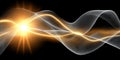 Radiant Emanations Elegant Rays of Brightness and Dynamic Light Trails Across a Dark Background Royalty Free Stock Photo