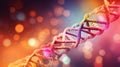 Radiant Genetics, The Dance of Colored Lights in DNA, Generative AI