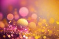 Radiant Glitter Background in Yellow and Pink - No Border