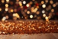 Radiant Golden and Dark Red Fireworks Illuminate Night Sky. Mesmerizing New Years Eve Celebration Royalty Free Stock Photo