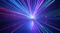 Radiant laser beams creating dynamic visual effects Royalty Free Stock Photo