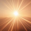 Radiant light bursts from a central point, creating a dramatic display of sun rays Royalty Free Stock Photo