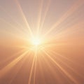 Radiant light bursts from a central point, creating a dramatic display of sun rays Royalty Free Stock Photo