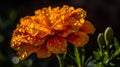 Radiant Marigold Glistening In Sunlight Royalty Free Stock Photo