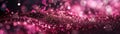 A radiant pink glitter bokeh background, ideal for use in beauty, romance-themed visuals or celebratory event graphics