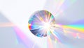 Radiant Prism Sphere Creating a Rainbow Flare Royalty Free Stock Photo