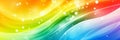 Radiant Rainbow Gradient With Sparkling Accents Royalty Free Stock Photo