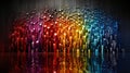 Radiant Rainbows: A Colorful Cascade