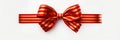 Radiant Red and Gold: A Dapper Bowknot Streamer Test