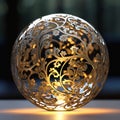Radiant Reflections: A Luxurious Fusion of Glass, Gold, and Ligh