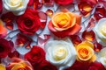 Radiant Reverie: Multicolored Roses to Illuminate Your Valentine\'s
