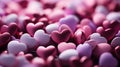 Radiant Romance: Vibrant Hearts Illuminating Valentine's Day