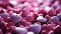 Radiant Romance: Vibrant Hearts Illuminating Valentine's Day