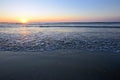 Radiant sea beach sunrise