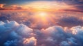 Radiant Serenity: The Majestic Sun Above the Clouds